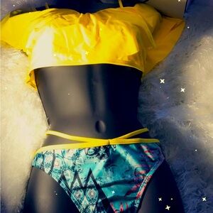 Yellow bikini size large